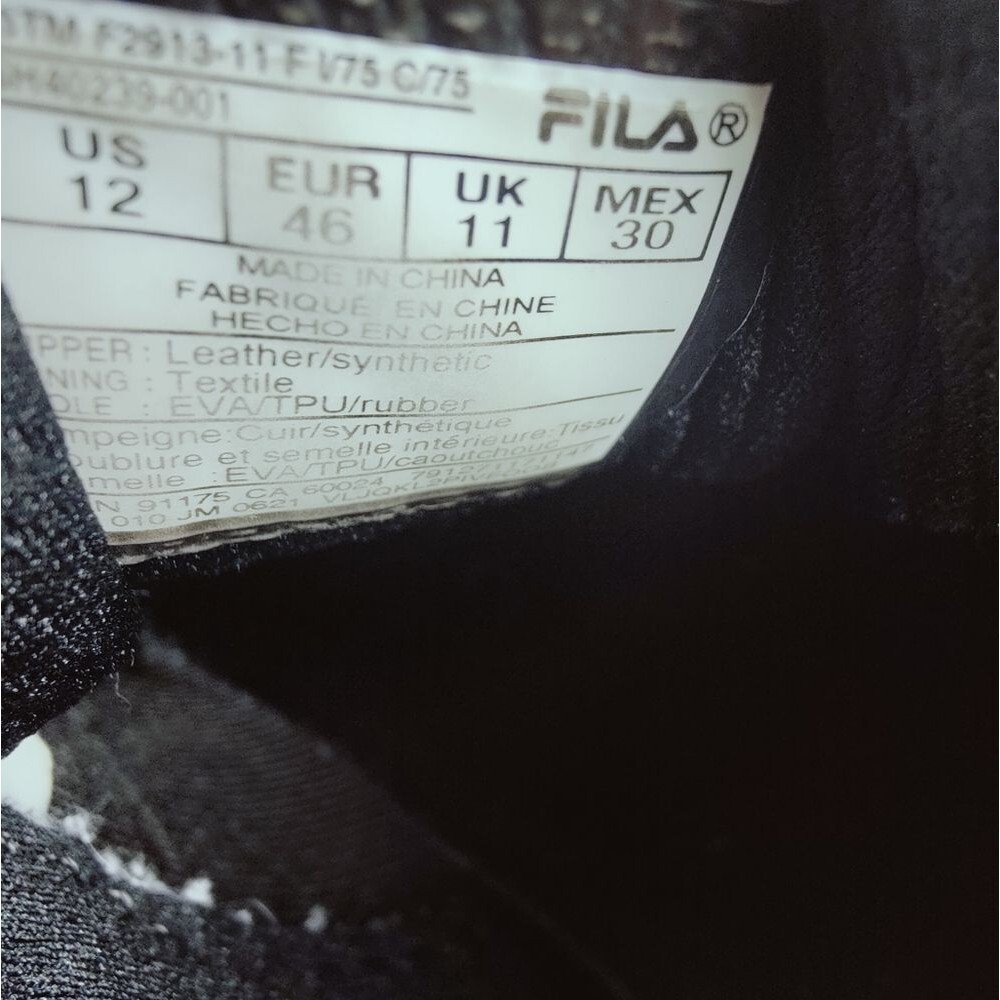 EUC Fila Men's Memory Reckoning 7 Work Slip Resistant Steel Toe Running Shoe, 12 - Picture 8 of 9
